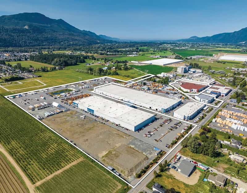 Aerial view of Legacy Pacific Industrial commercial real estate transaction